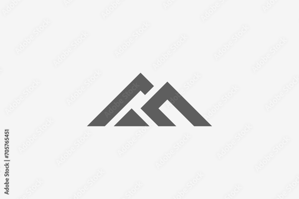 Illustration vector graphic of abstract minimalist bold mountain. Good for logo Illustration vector graphic of abstract minimalist bold mountain. Good for logo