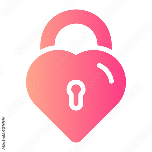 padlock gradient icon