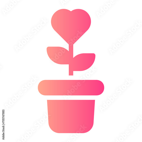 plant gradient icon