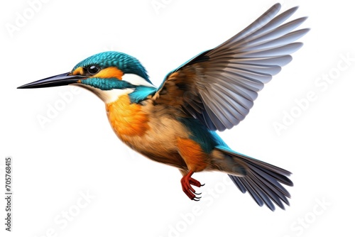  a colorful bird flying through the air with it's wings wide open and its beak extended to the side of the body of the bird, it's body.