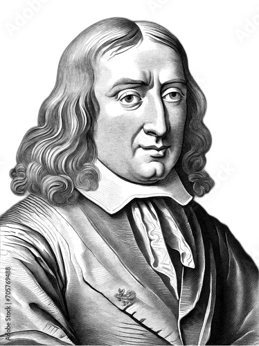 Portrait John Milton, generative AI 