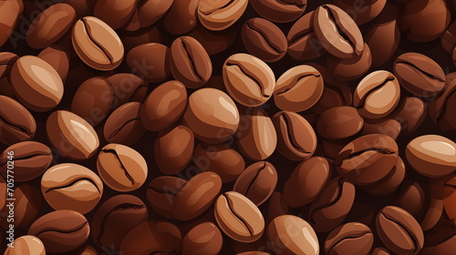 Coffee drink seamless pattern, drawing, design for coffee shop decoration, wallpaper, background.