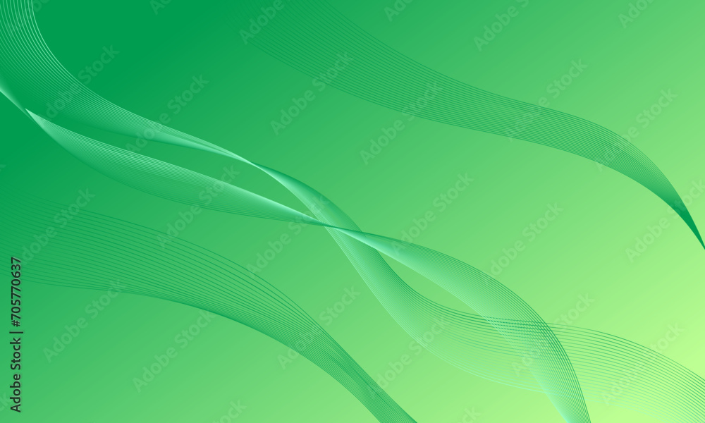 green smooth lines wave curve on gradient abstract background green smooth lines wave curve on gradient abstract background