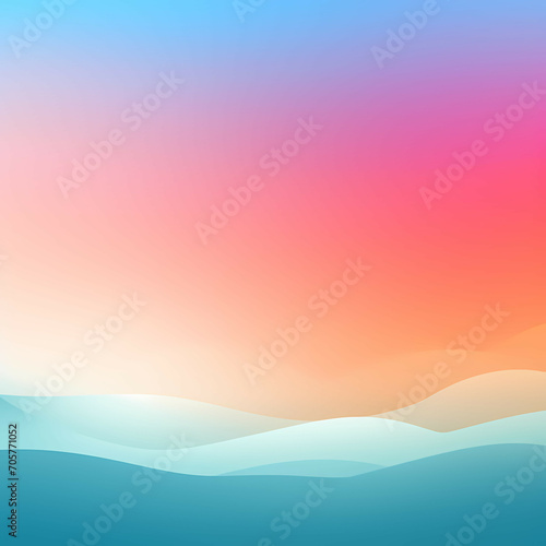 Pastel Gradient Background, A Colorful Sky With Clouds