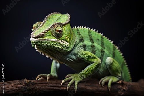 chameleon, Professional photo blur background, minimalistic