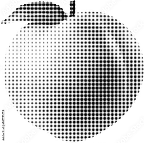 Peach Halftone Collage