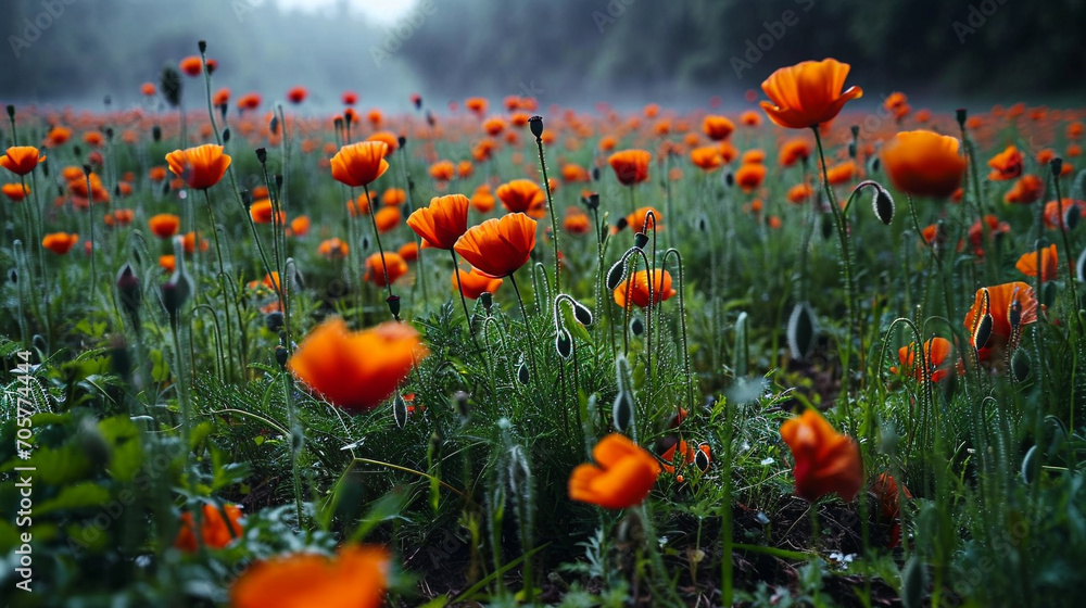 Obraz premium field of poppies