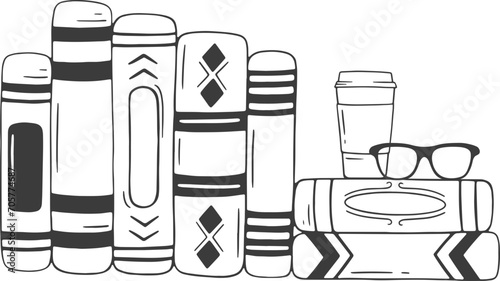 Hand drawn line book