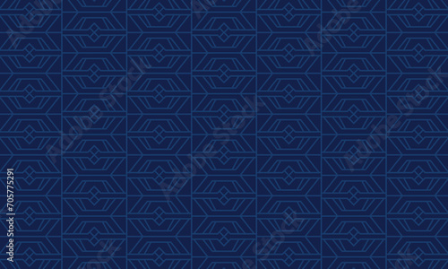 Dive into tranquility with this captivating blue geometric abstract pattern design. Merging precision with a soothing color palette.