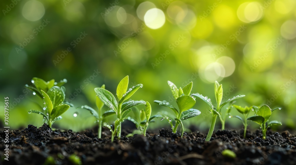 Seedlings created with Generative AI Technology, ai, generative Seedlings created with Generative AI Technology, ai, generative
