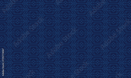Dive into tranquility with this captivating blue geometric abstract pattern design. Merging precision with a soothing color palette.
