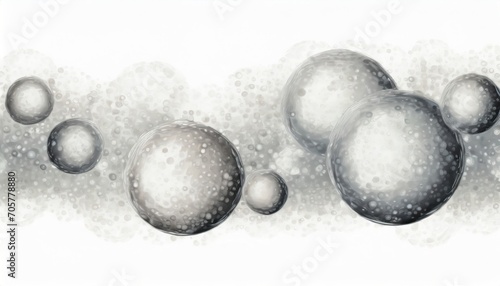 black and white bubble pattern