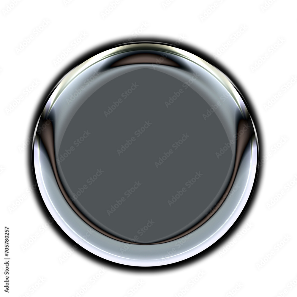 Gradient color chrome circle object Gradient color chrome circle object