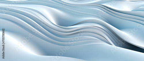 Elegant abstract design with soft, flowing waves in shades of blue.