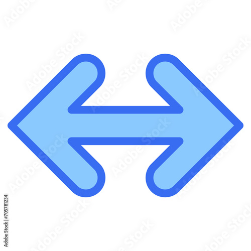 Double Arrow Blue Icon
