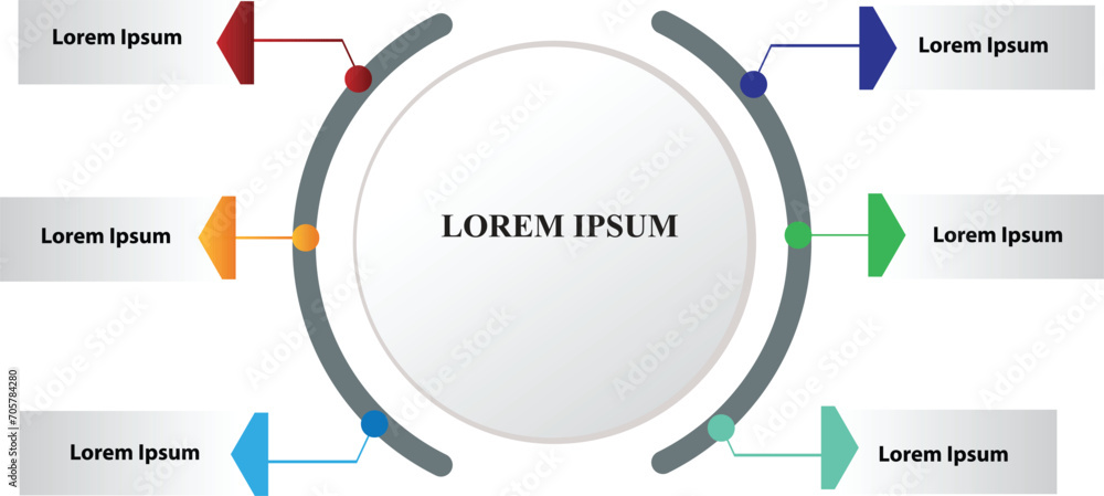 Vetor de Collection of vector circle chart infographic templates for ...