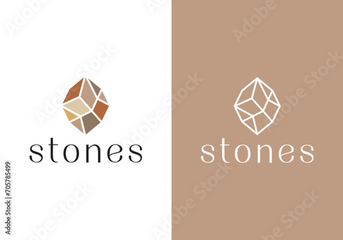 stone logo, ceramics, flooring, abstract elegant design inspiration