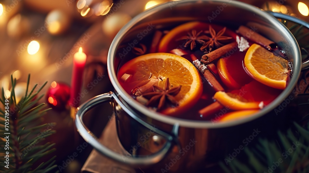 Top view of lemon tea in a black cup in a wooden table, Generative AI. Top view of lemon tea in a black cup in a wooden table, Generative AI.