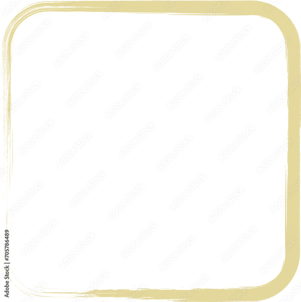 Rounded square golden frames Rounded square golden frames