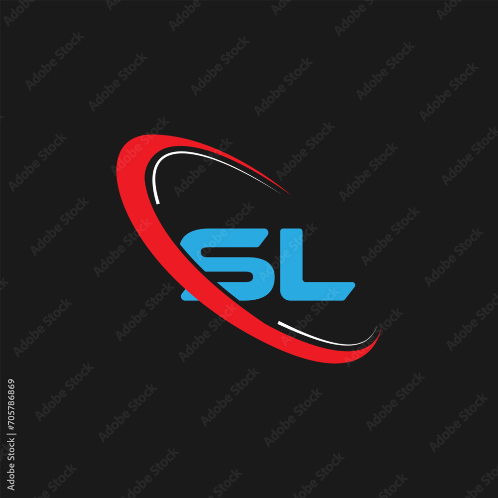 SL letter Logo design. Initials SL logo linked with circle and uppercase monogram logo. SL typography for technology, business and real estate brand logo design SL letter Logo design. Initials SL logo linked with circle and uppercase monogram logo. SL typography for technology, business and real estate brand logo design