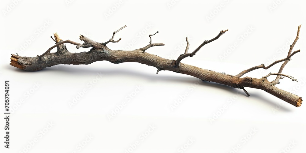 branch isolated on white