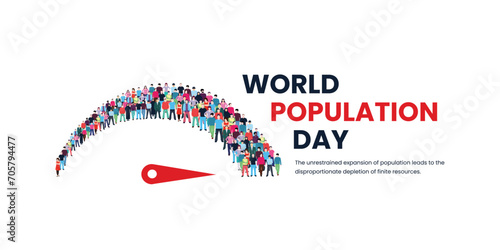 World Population Day, banner, poster, social media post, vector illustration, awareness, observance, 11th July, brochure, flyer, stop racism, humanity, equality, diversity, inclusion