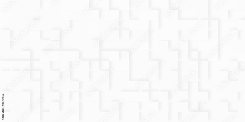 Minimal simple style interior 3d white abstract background, white square pattern with geometric squares, vintage brick wall tiles pattern, white abstract cube backdrop with geometric blocks. Minimal simple style interior 3d white abstract background, white square pattern with geometric squares, vintage brick wall tiles pattern, white abstract cube backdrop with geometric blocks.