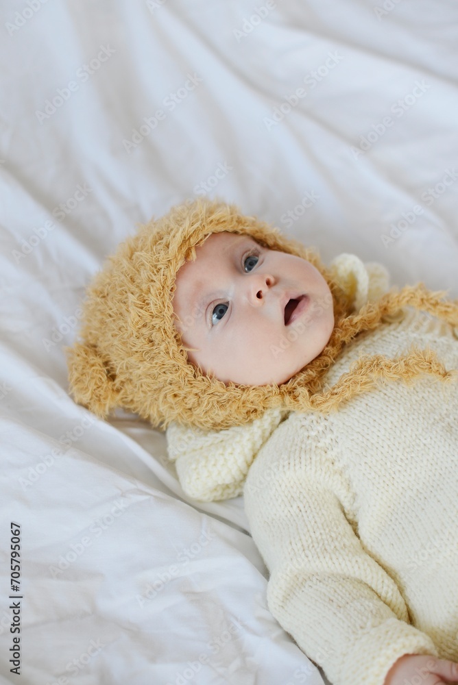 photo of a newborn girl