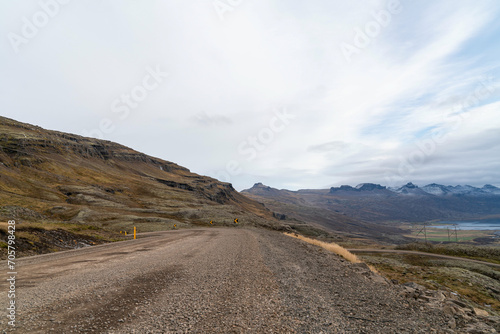 road in the mountains of iceland