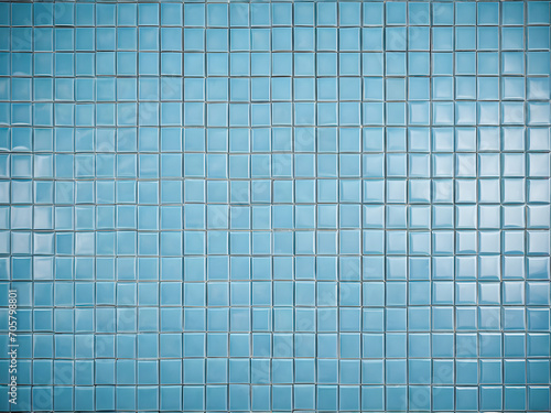 Blue tile wall texture. Abstract background and texture for design with copy space.