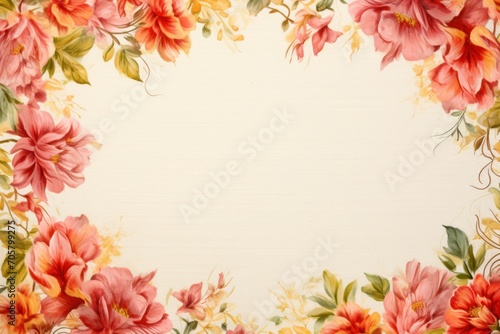  a picture of a white background with a bunch of pink and yellow flowers 