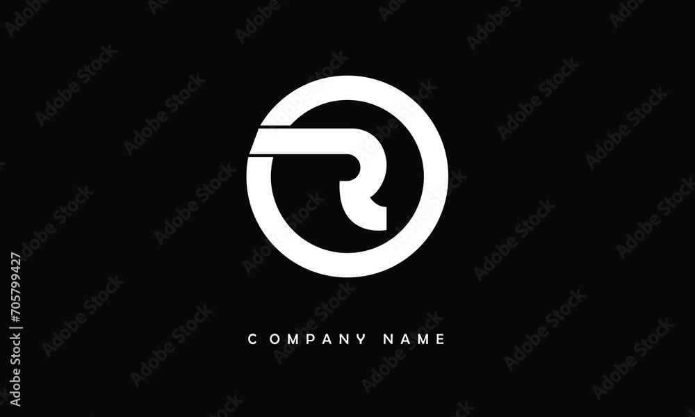 R, R Abstract Letter Logo Monogram R, R Abstract Letter Logo Monogram