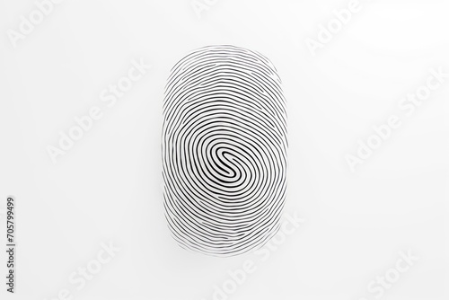  a black and white photo of a fingerprint on a white wall with a black and white swirl in the middle of the fingerprint on the wall is a white background.