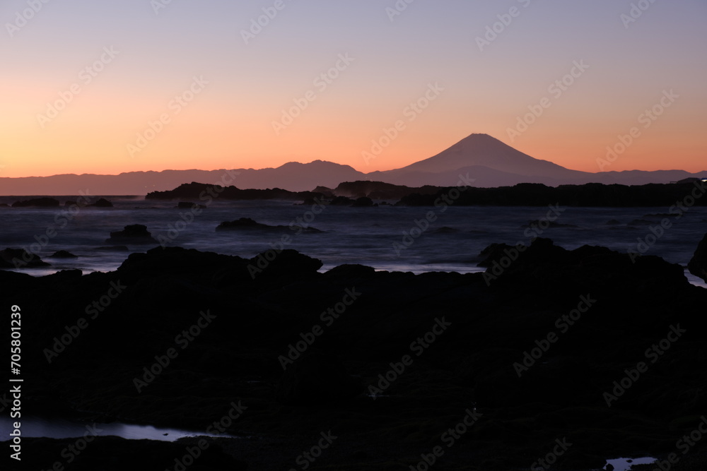 城ヶ島公園の夕日　Sunset at Jogashima Park