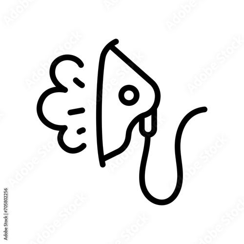 Nebulizer vector icon illustration sign