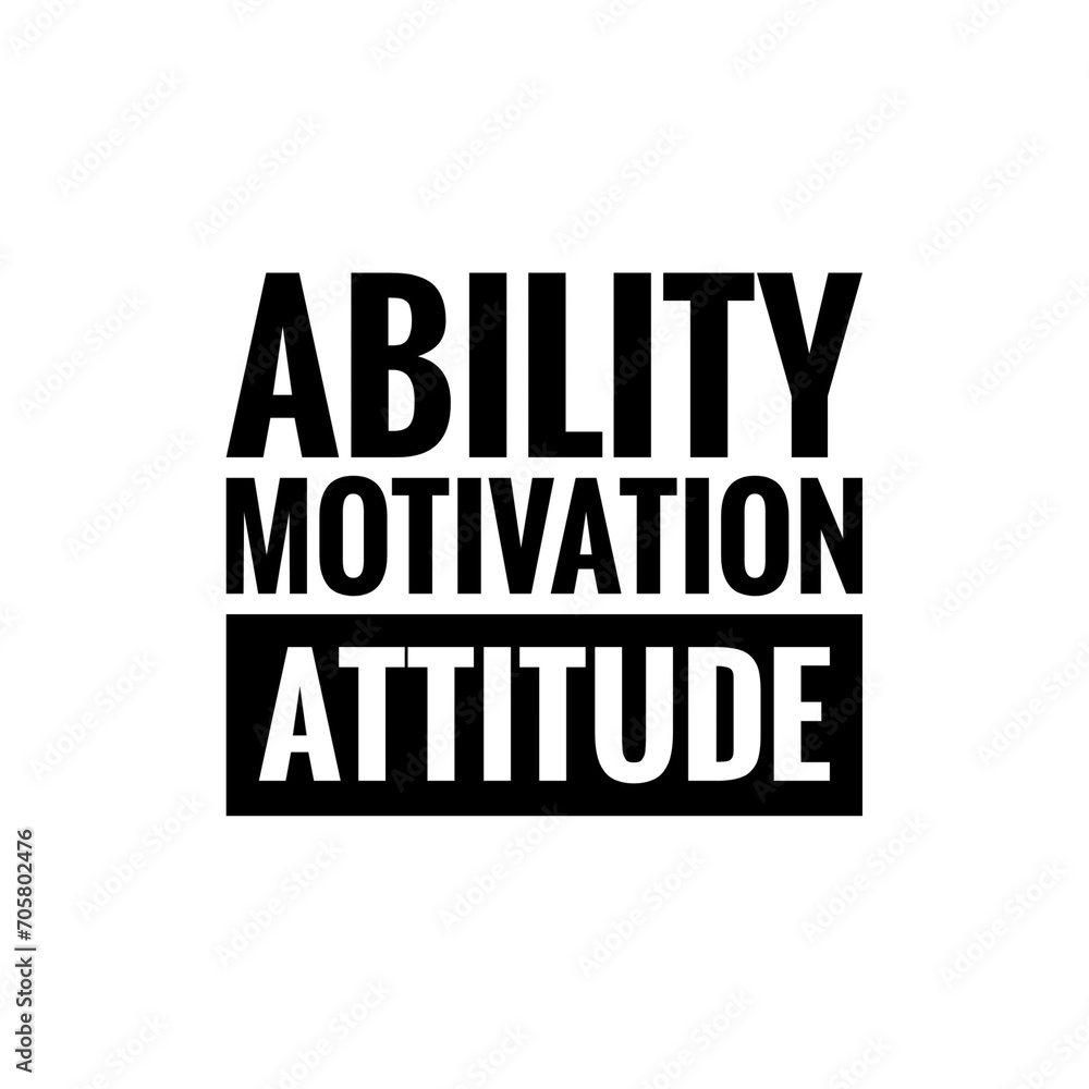 ''Attitude'' motivational quote sign