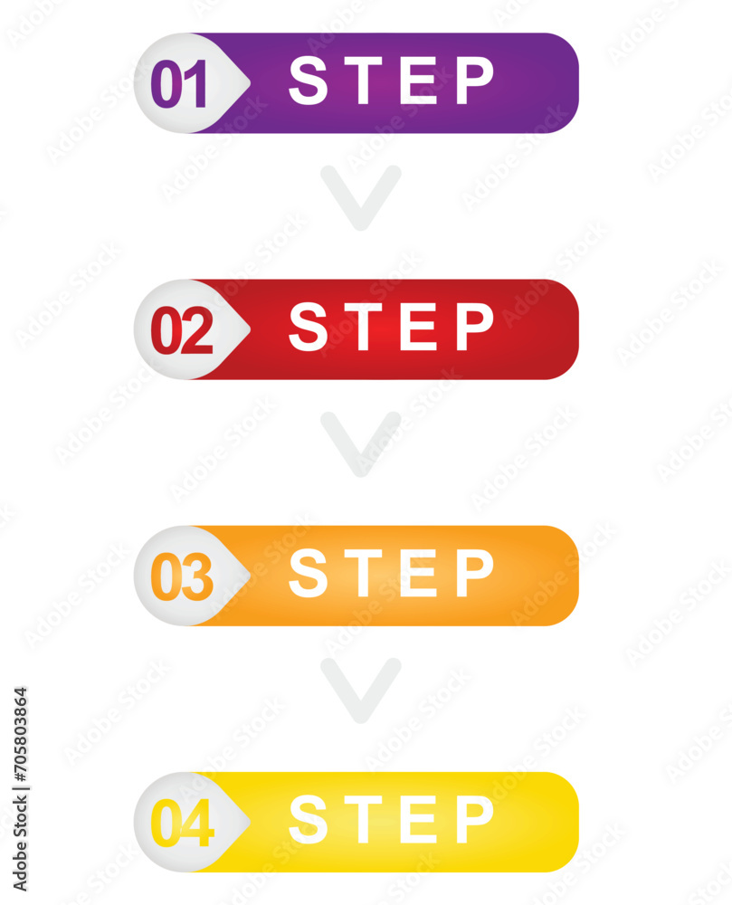 Four steps infographics. vector illustration Four steps infographics. vector illustration