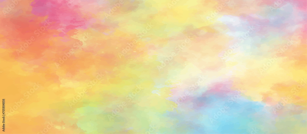 abstract watercolor background .watercolor background with pink and yellow color. Fantasy light red, pink shades watercolor background. subtle watercolor pink yellow gradient illustration.	