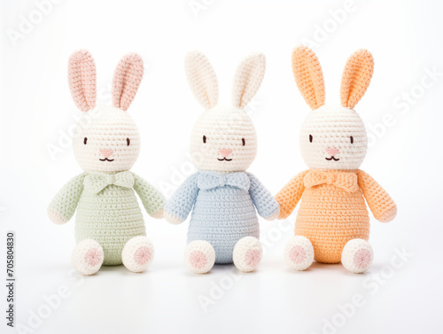 crochet rabbit plush toy