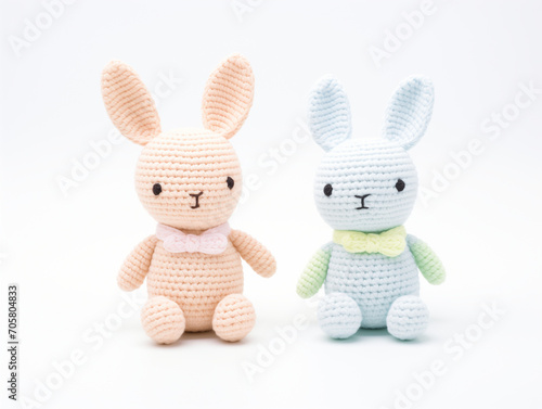 crochet rabbit plush toy