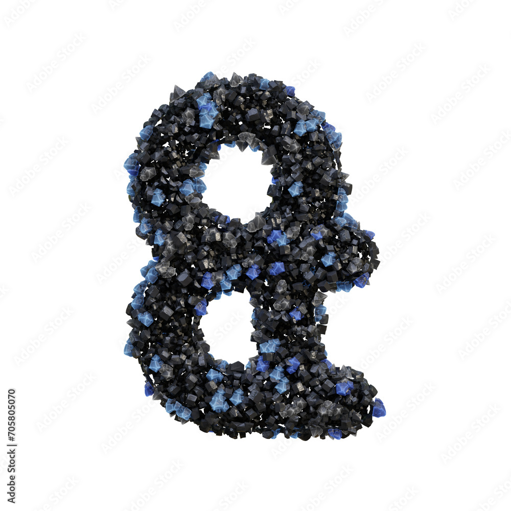 Dark Crystals 3D Alphabet PNG Letters Dark Crystals 3D Alphabet PNG Letters
