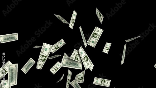 Money flying