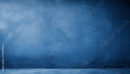 blue cement background horizontal blank concrete wall