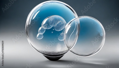 3d render of soap bubbles with transparent © Katherine