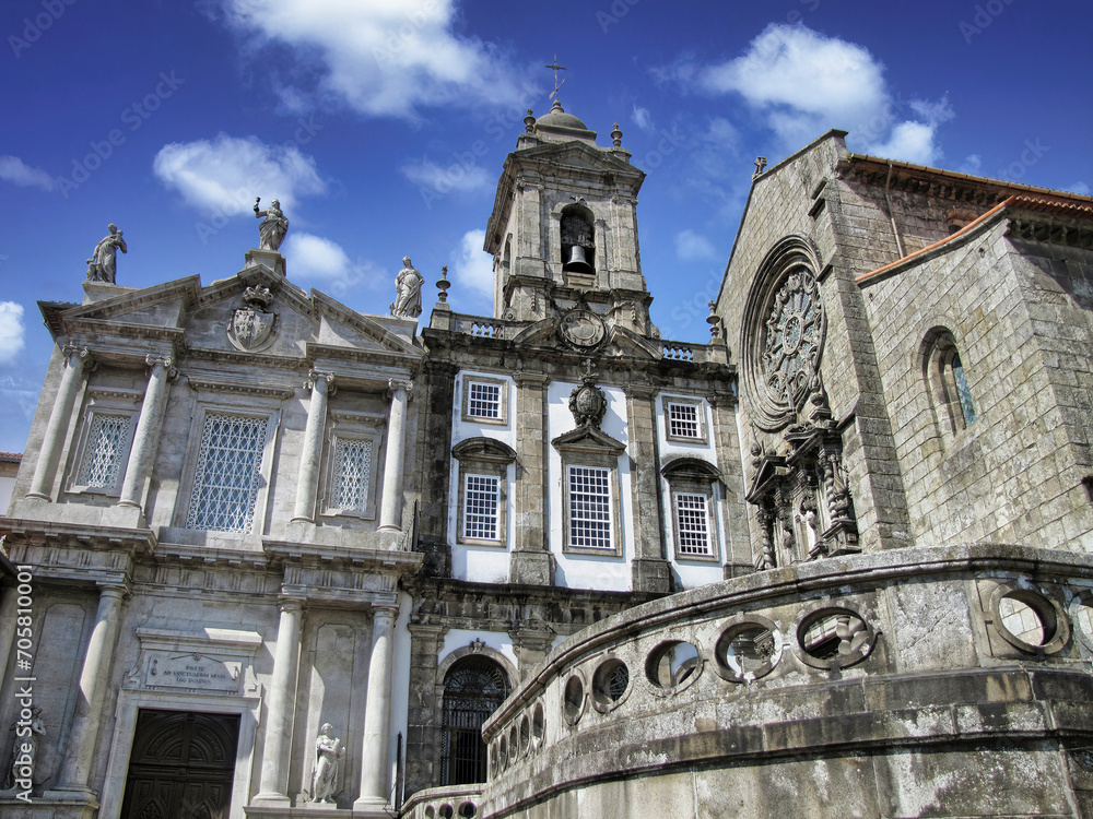 Church of St. Francis, located in the historic center of Porto, Portugal. in 1383 it is an important example of Gothic architecture in Portugal.