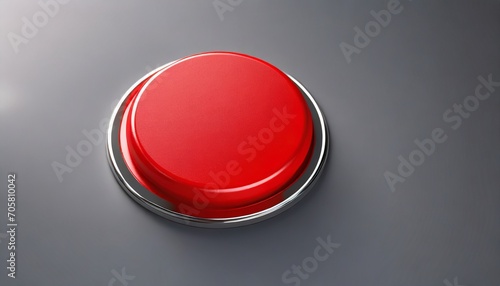 red button label sign plate