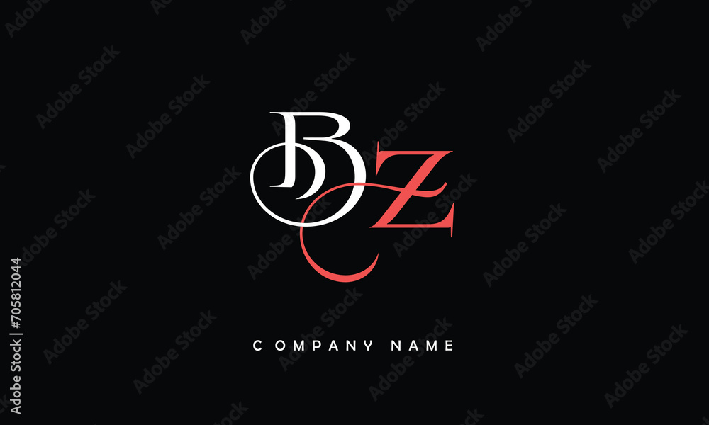 BZ, ZB, B, Z Abstract Letters Logo Monogram BZ, ZB, B, Z Abstract Letters Logo Monogram