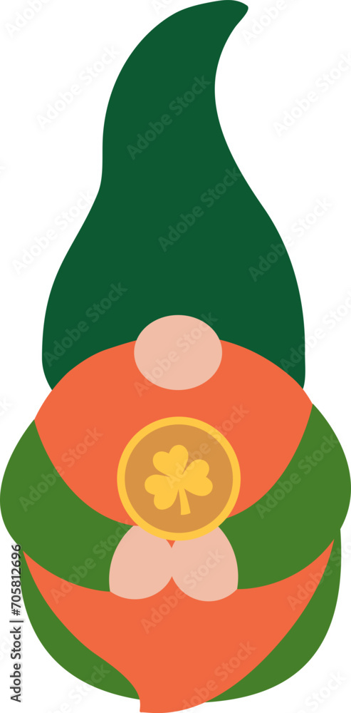 Cute St. Patrick's Day Gnome Vector Cute St. Patrick's Day Gnome Vector