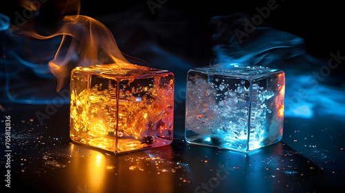 ice and fire dice cubes