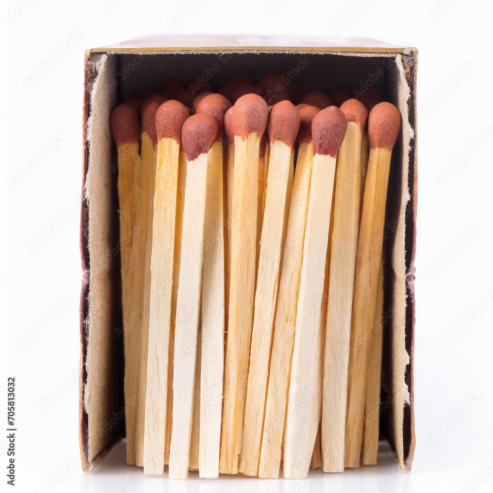 box of Match Stick isolated on white background